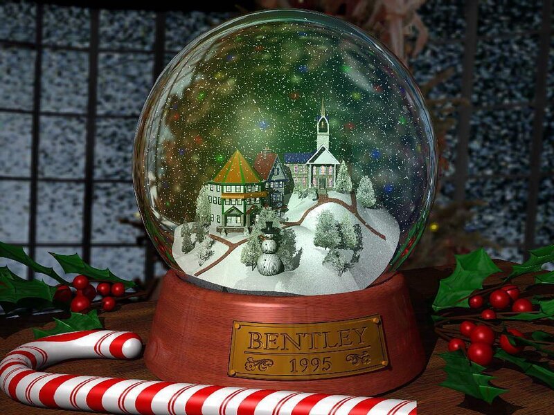 Snow Globe with Village