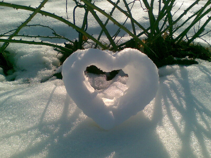 Snow Heart Shape