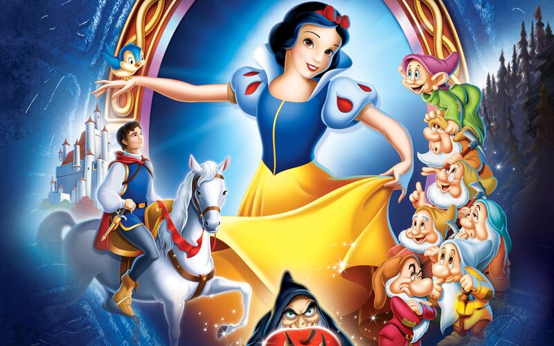 Snow White and Dwarfs — Blue, Magical