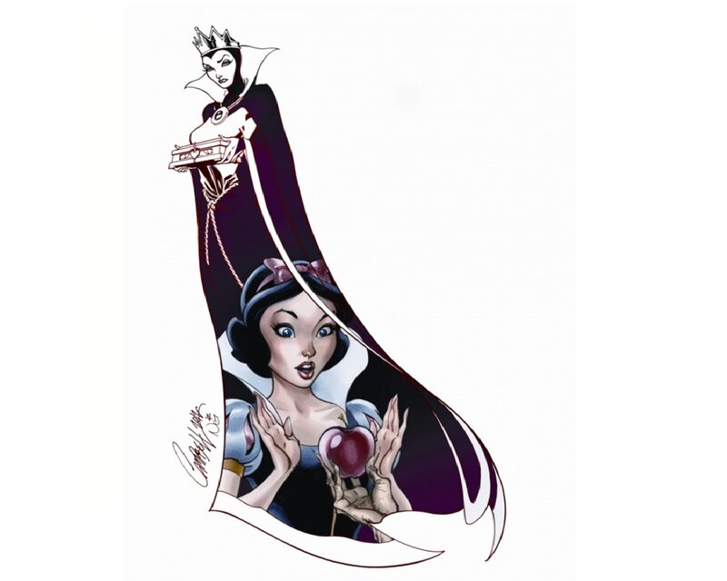 Snow White and the Evil Queen — Black