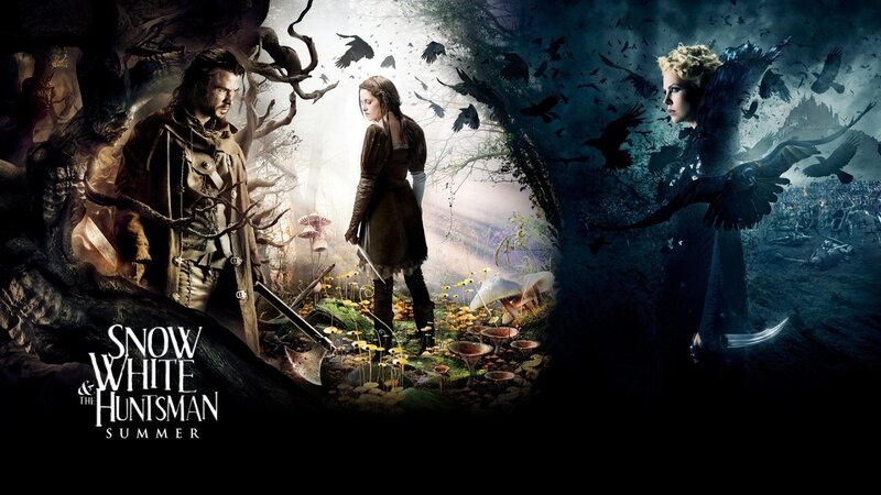 Snow White and the Huntsman — Black, Dramatic, Night, Digital Art