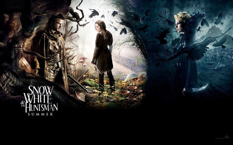 Snow White and the Huntsman — Black, Dramatic, Night, Illustration