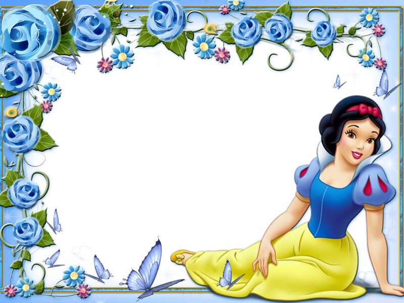 Snow White Character — Blue, Whimsical