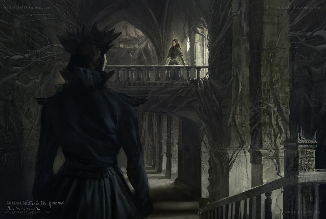 Snow White in a dark castle