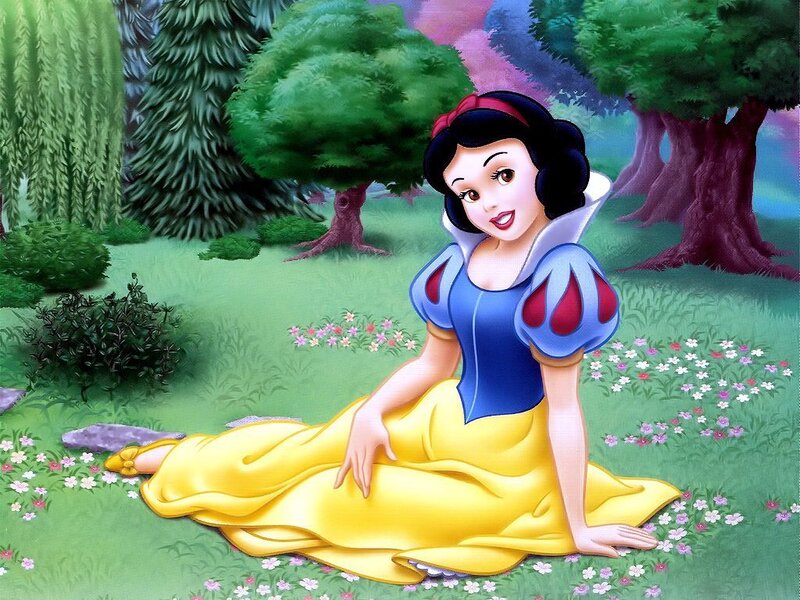 Snow White in Garden