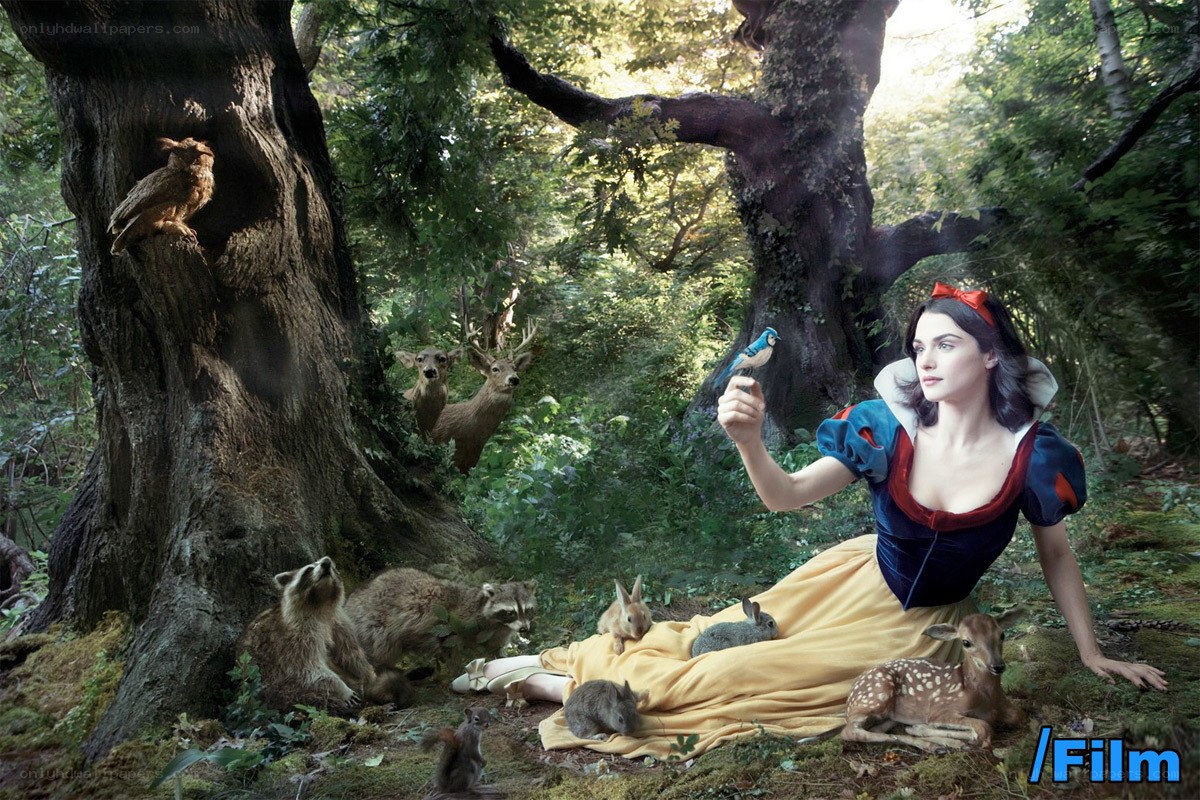 Snow White in the forest