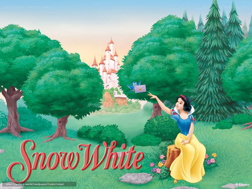 Snow White in the forest