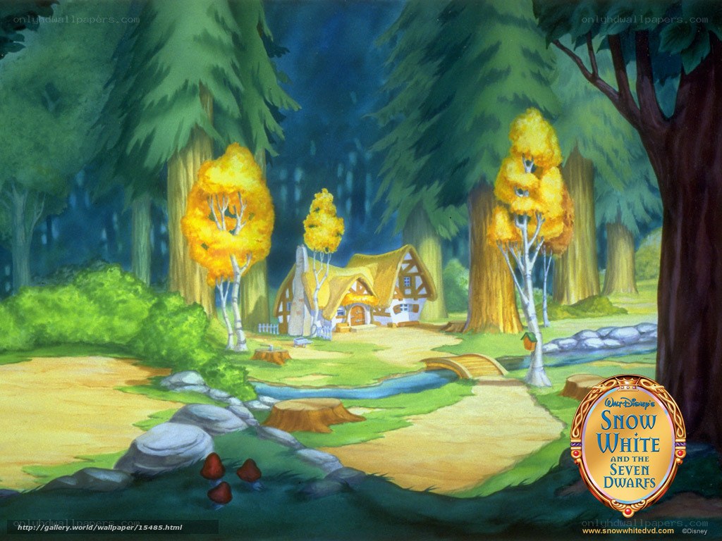 Snow White's cottage in the forest
