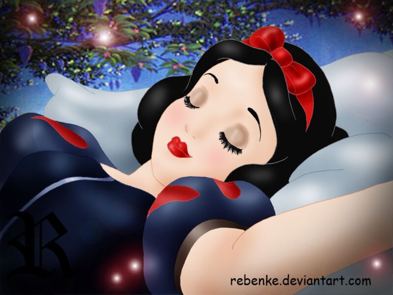 Snow White Sleeping