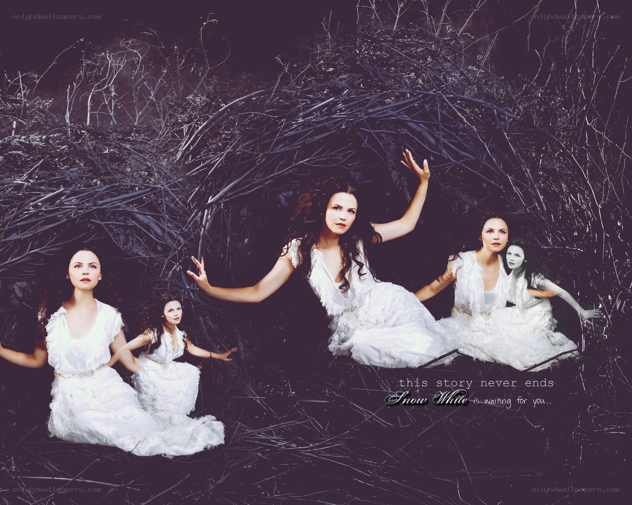 Snow White story collage