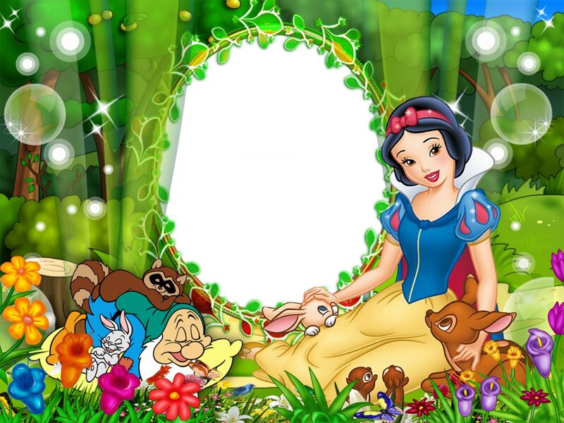 Snow White with Animals — Green
