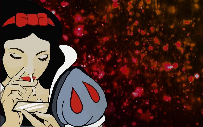 Snow White with cigarette