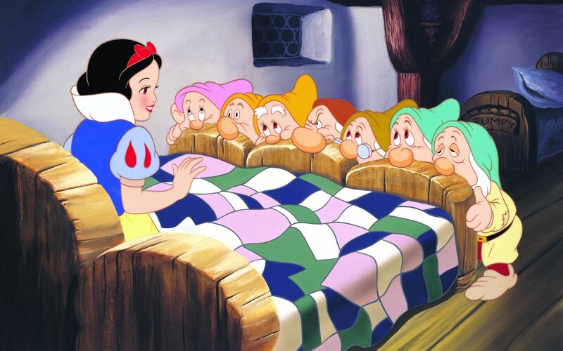 Snow White with Dwarfs — Blue