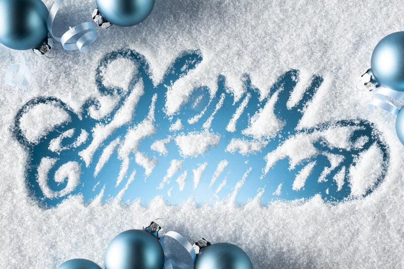 Snow with Ornaments