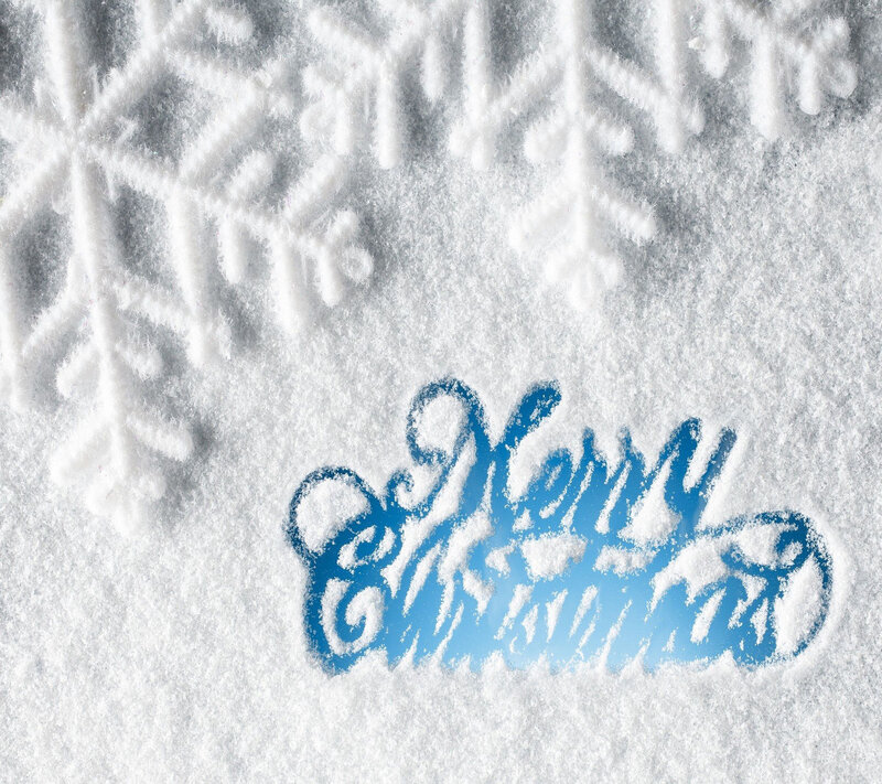 Snow with Text