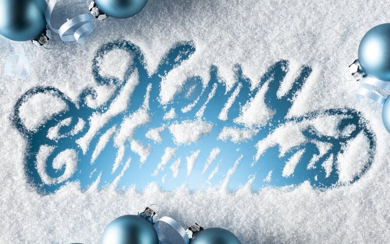 Snow with Written Text