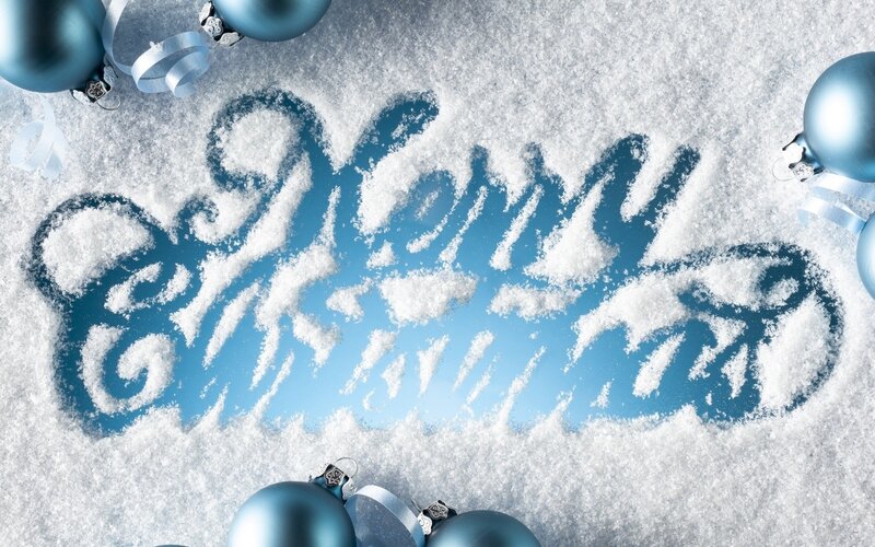 Snow with Written Text — White