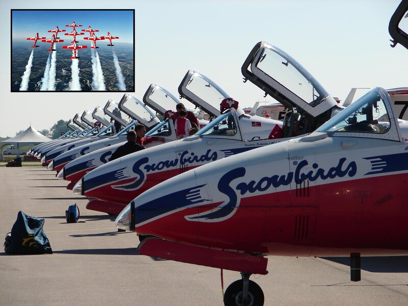 Snowbirds Jet Aircraft — Red
