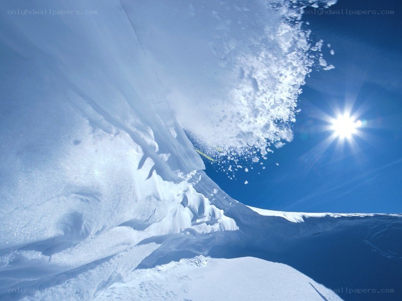 Snowboarder catching air