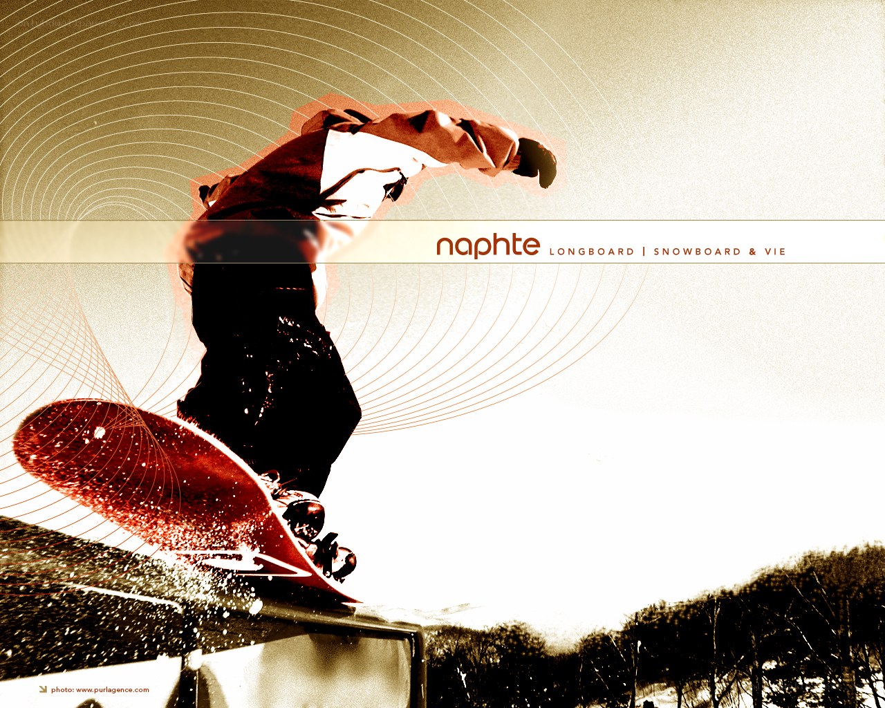 Snowboarder in Action