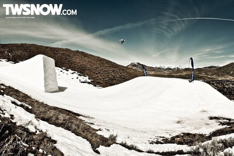 snowboarder in mid-air