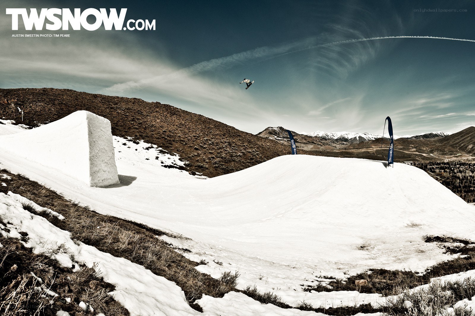 snowboarder in mid-air