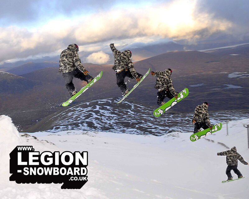 snowboarder in mid-air