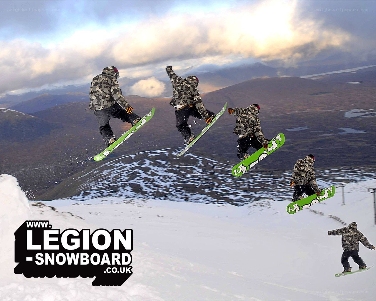 snowboarder in mid-air