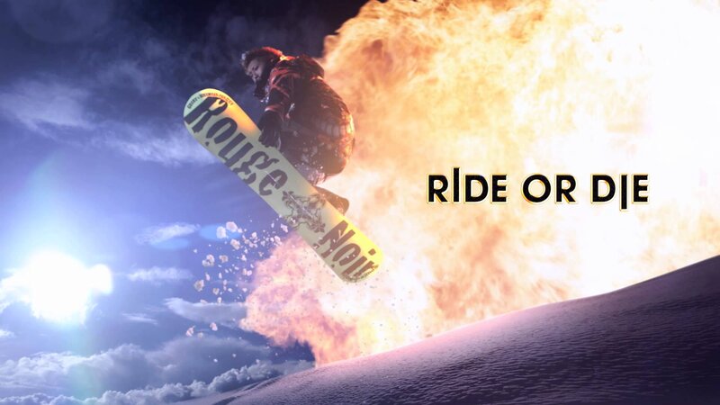 Snowboarder in Mid-air — Blue, Dramatic, Night, Digital Art, Explosion