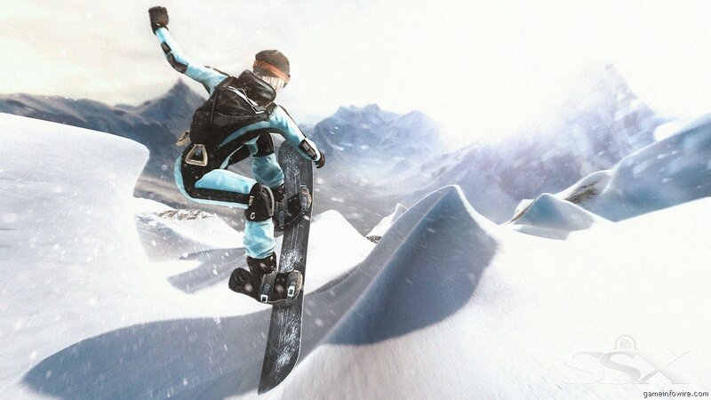 snowboarder in mid-air jump