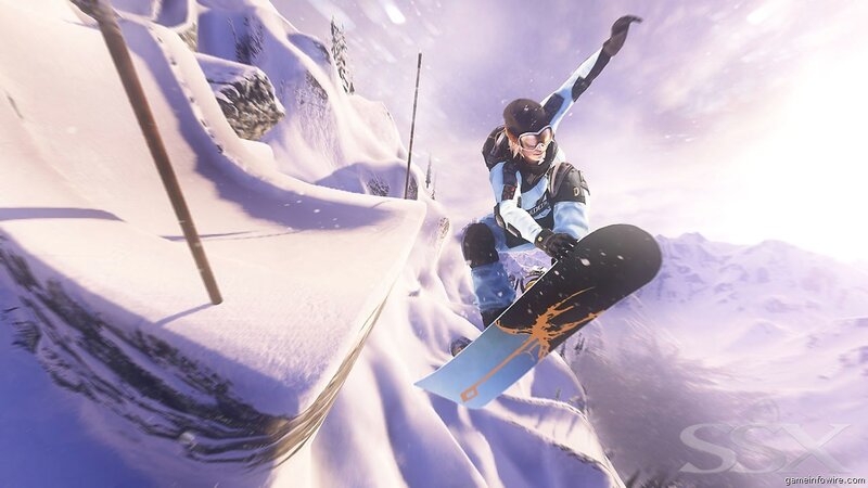 snowboarder in mid-air jump