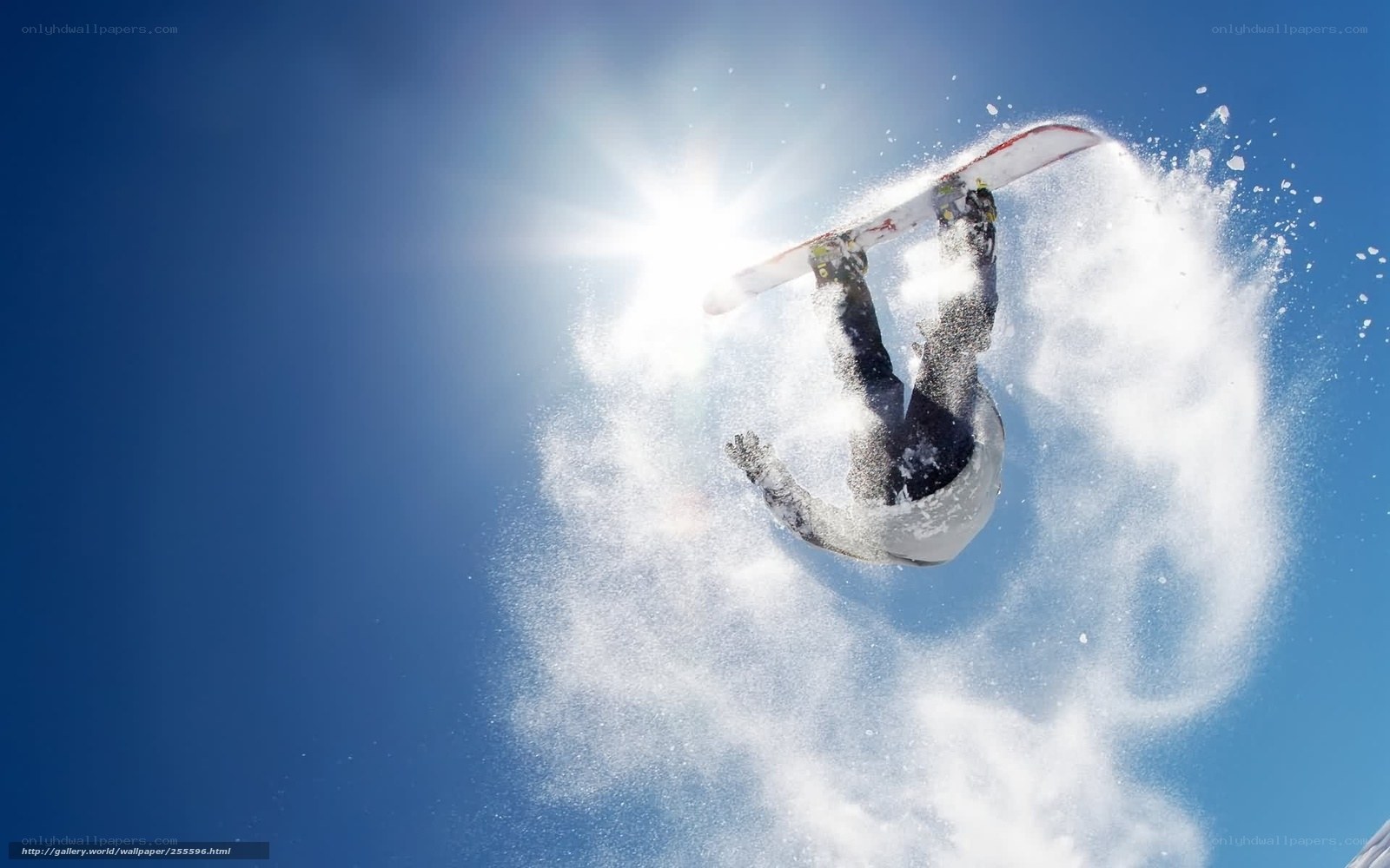 snowboarder in mid-air jump