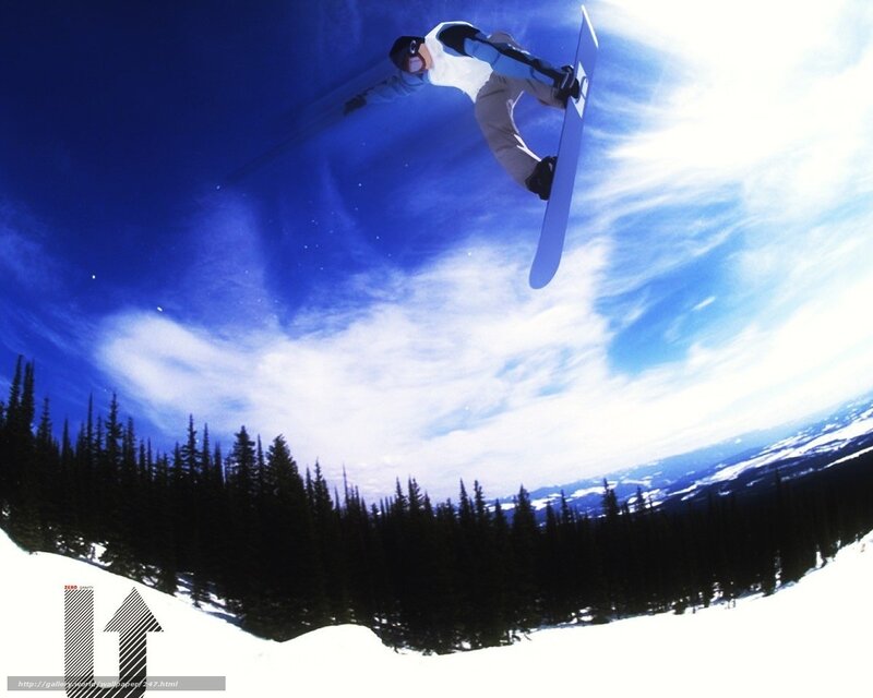 snowboarder in mid-air jump