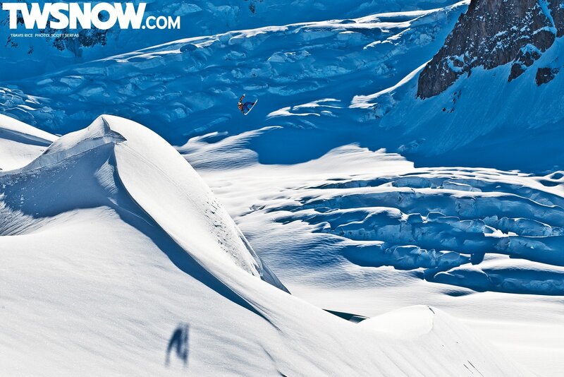 Snowboarder in Mid-air — White, Dramatic, Winter, Photograph, Snow, Mountain, Sky, Blue