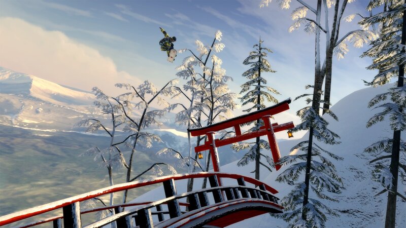 Snowboarder in Mid-air — White, Dynamic, Winter, 3d Render
