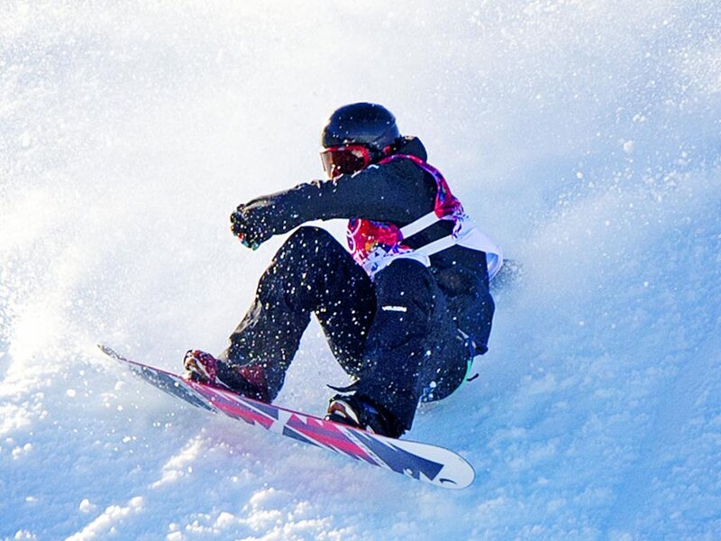 Snowboarder in Midair