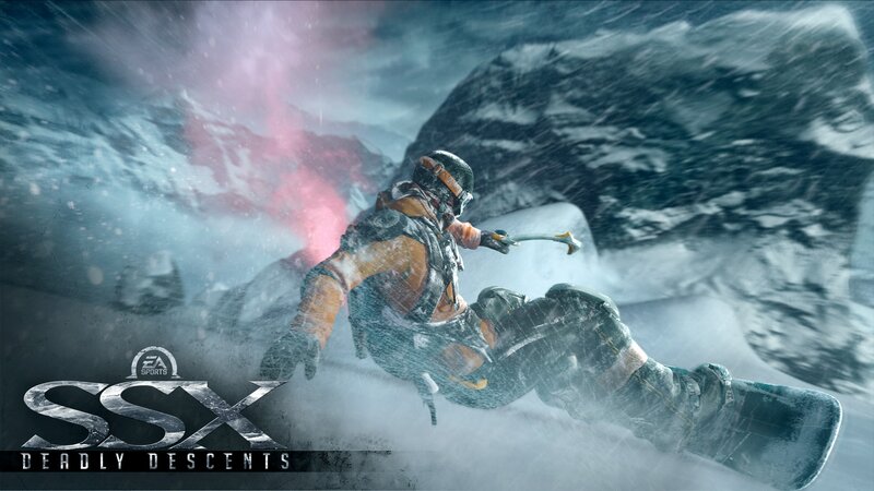 Snowboarder in Storm