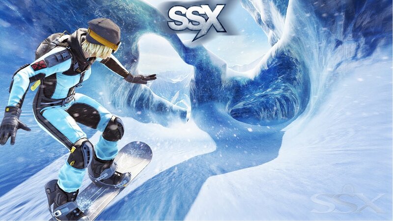 Snowboarder in Tunnel — Blue