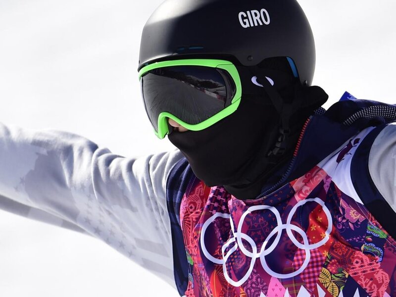 Snowboarder in Winter Gear — Black