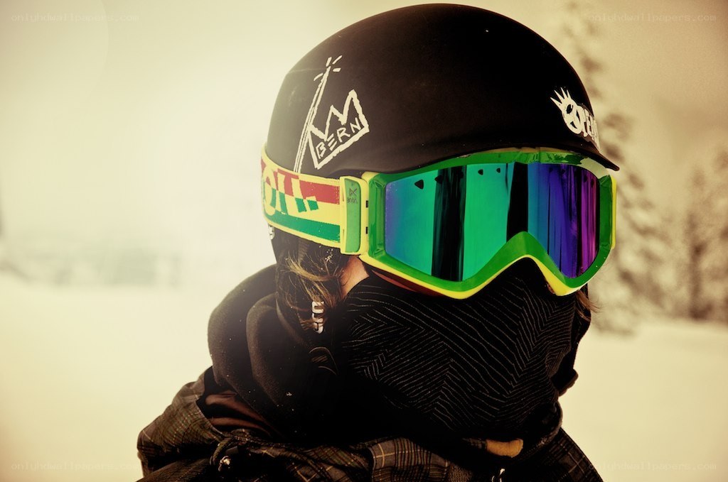 snowboarder in winter gear