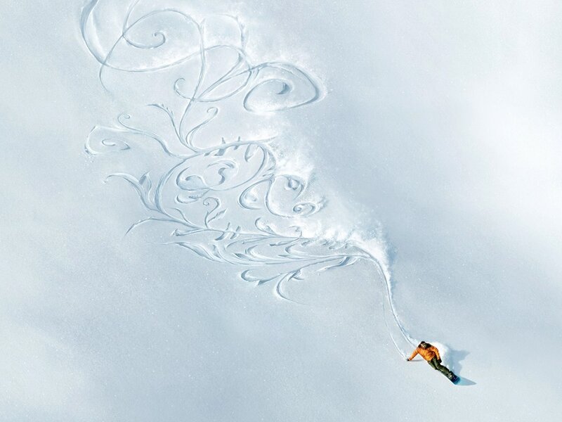 Snowboarder Making Design