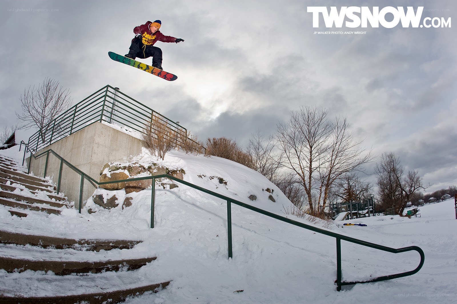 snowboarder mid-air jump
