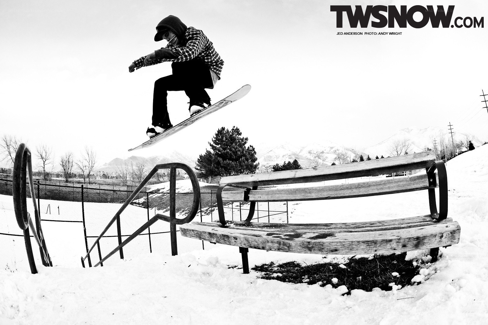 snowboarder mid-air jump