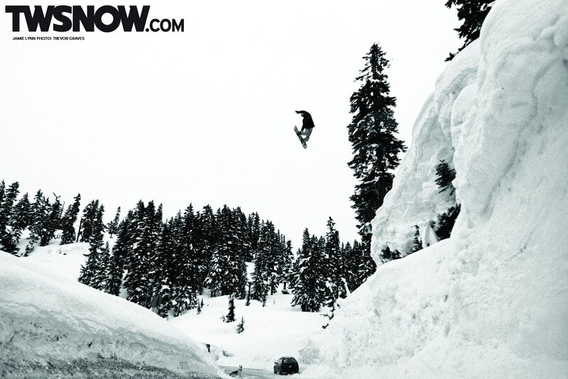 snowboarder mid-air jump