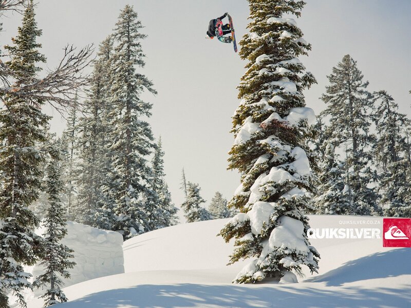 snowboarder mid-air jump