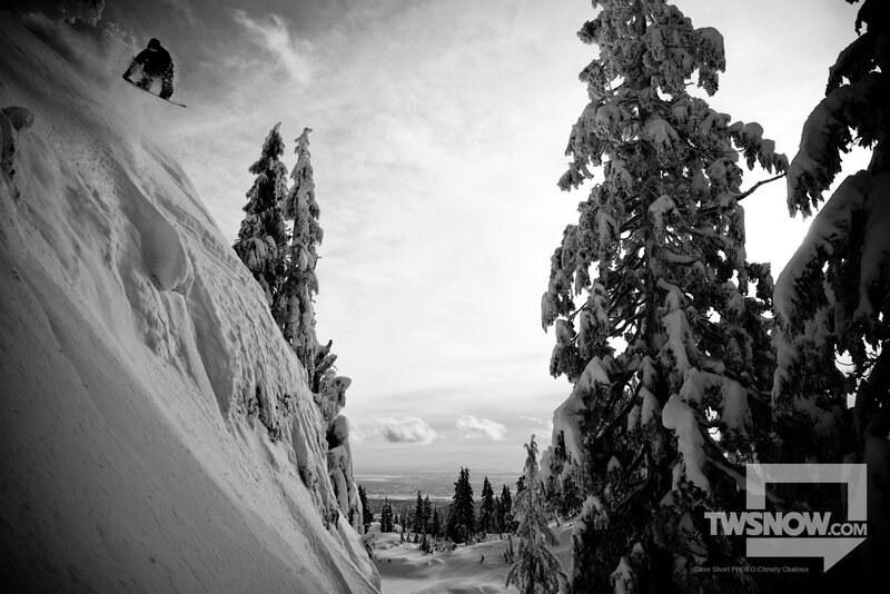 Snowboarder on a snowy slope
