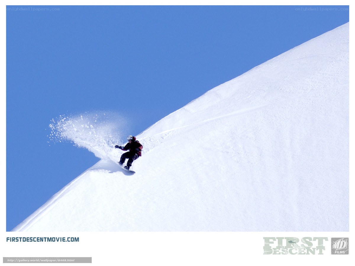 snowboarder on a snowy slope
