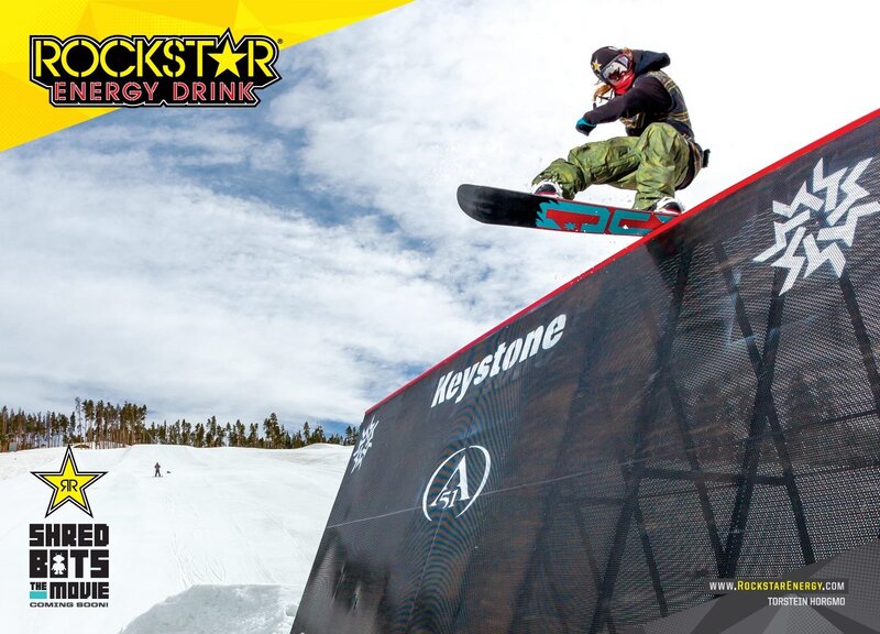 Snowboarder on Ramp — White, Dynamic