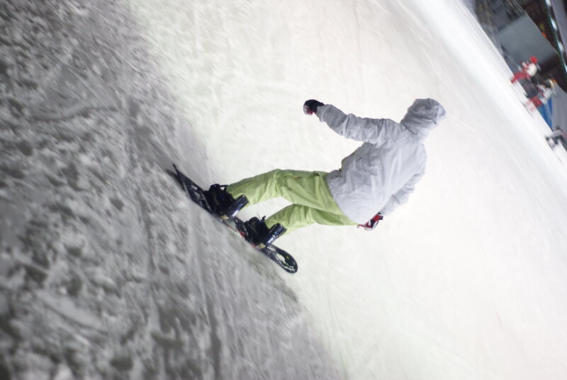 Snowboarder on Slope