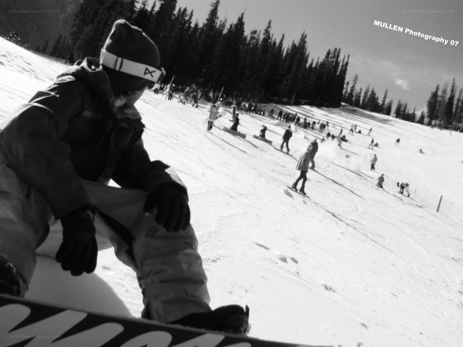 Snowboarder on the slope
